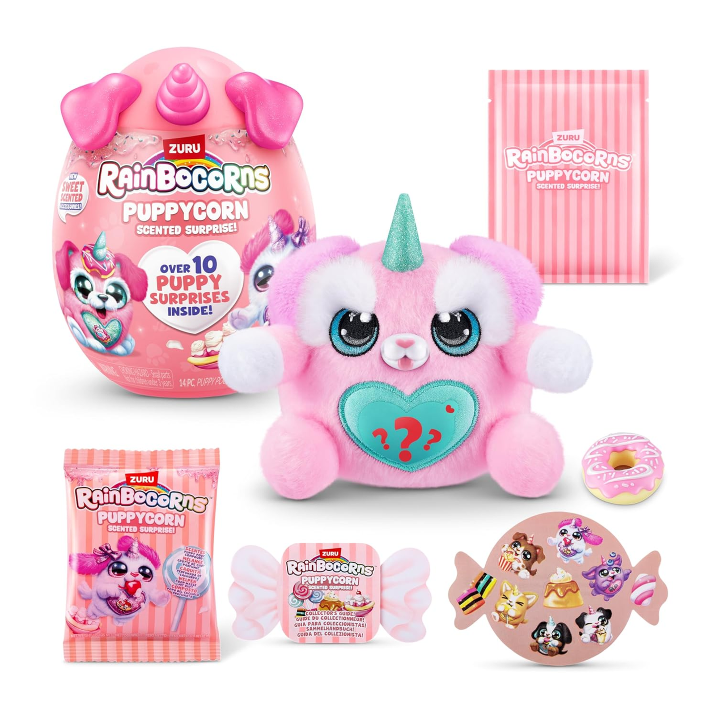 Rainbocorns Puppycorn Schnauzer Scent Surprise – Scented Plush Toy with Surprise Accessories