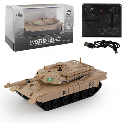 Happy Cow Remote Control Military Tank (Beige)