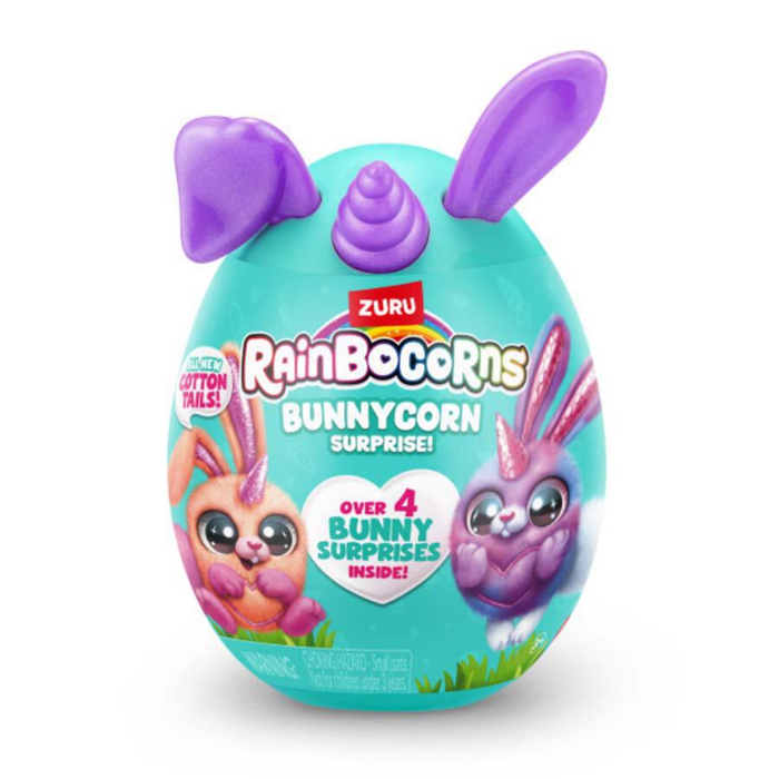 Rainbocorns Bunnycorn Surprise Series 2 Mini – Silver Collectible Soft Plush Toy by ZURU