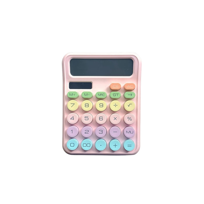 Karuida 12-Digit Basic Desktop Calculator – Trendy Pink, Stylish & Efficient