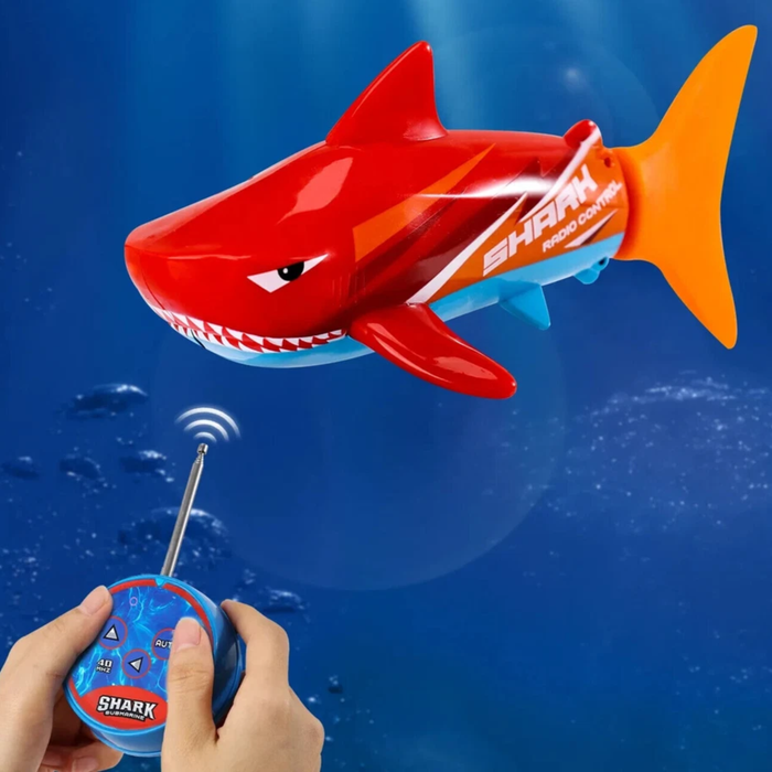 Shark Submarine - RC Watercraft Toy (Red Color) - Create Toys / Sea Wing Star Edition