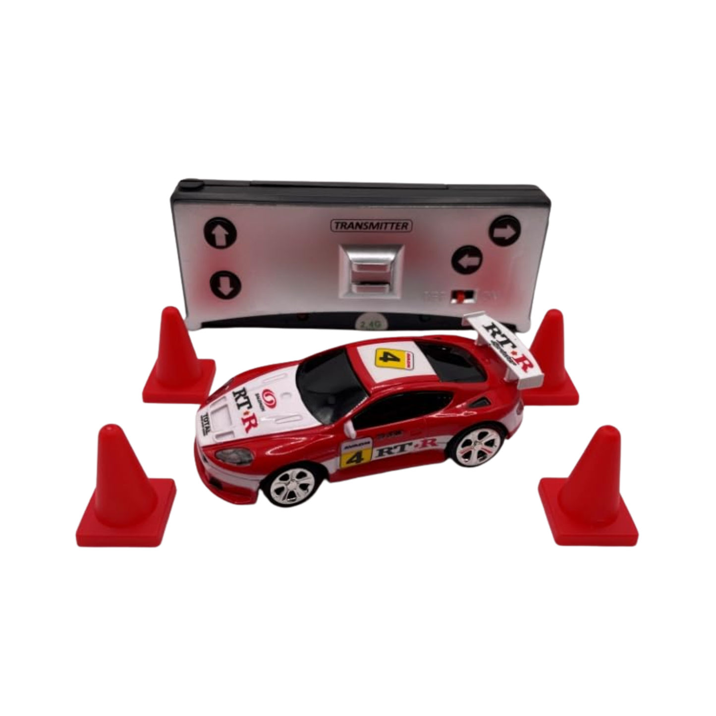 Create Toys / Shen Qi Wei 2006C 1:64 Scale Aston Martin Mini RC Car (Red & White)