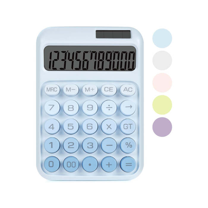 Karuida 12-Digit Basic Desktop Calculator – Classic Blue, Stylish & Efficient