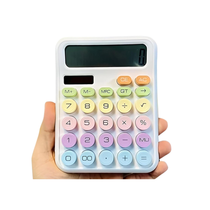 Karuida 12-Digit Basic Desktop Calculator – Sleek White, Modern & Efficient