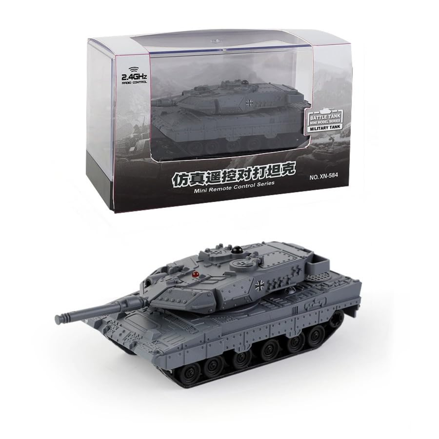 Happy Cow Remote Control Military Tank (Grey)