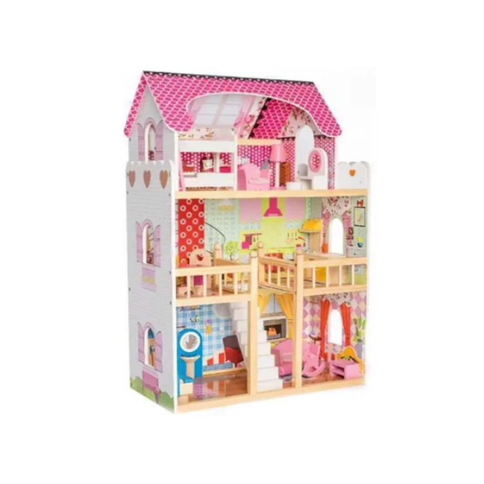 Sweetheart Manor Wooden Dollhouse Playset