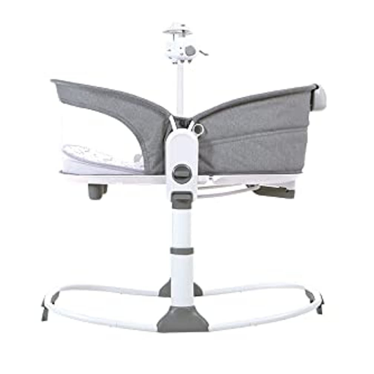 Mastela Deluxe Multi-Functional Bassinet – Premium Comfort in Modern Orange & Grey