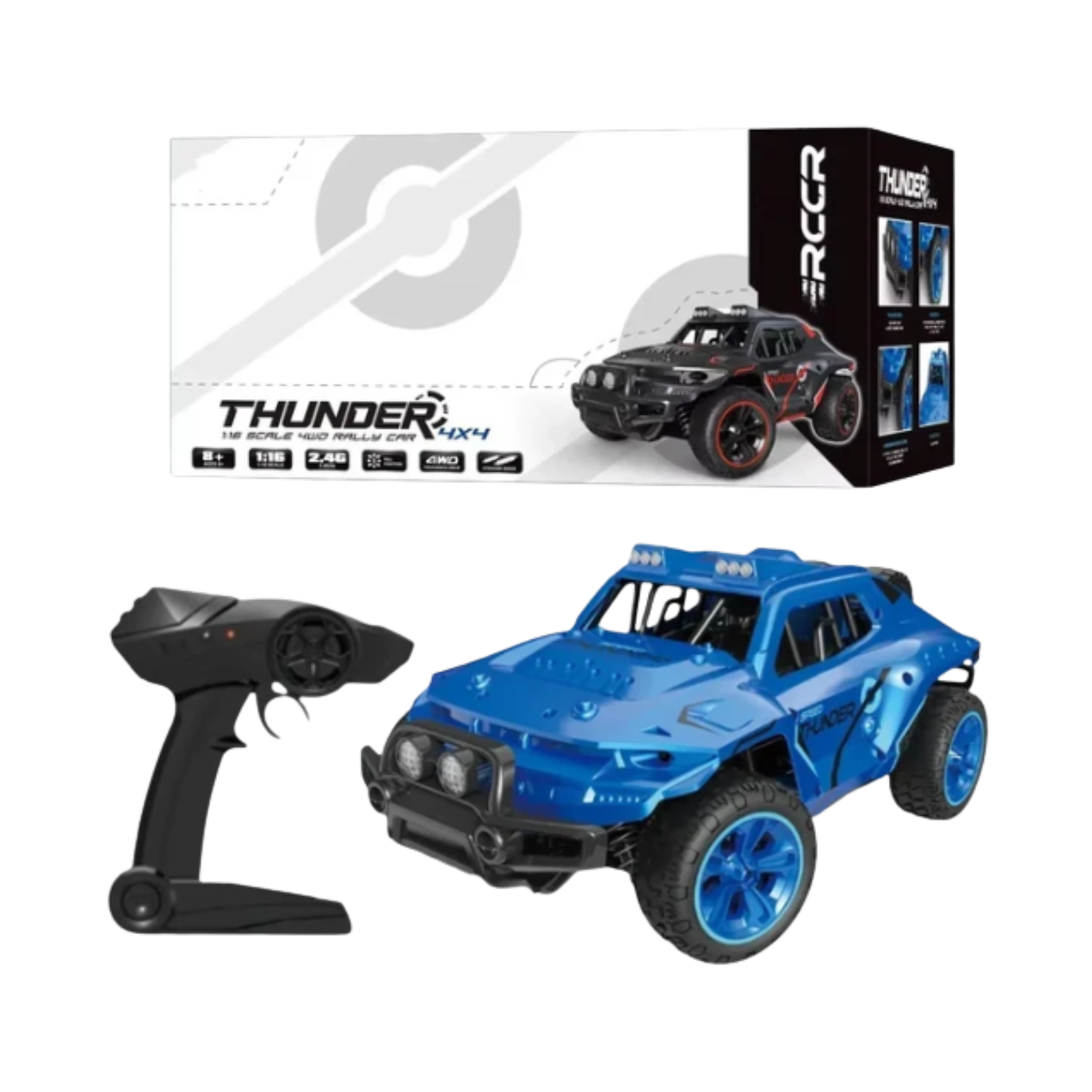 TKKJ 1:16 Scale Thunder 4x4 Rally Car (Blue)