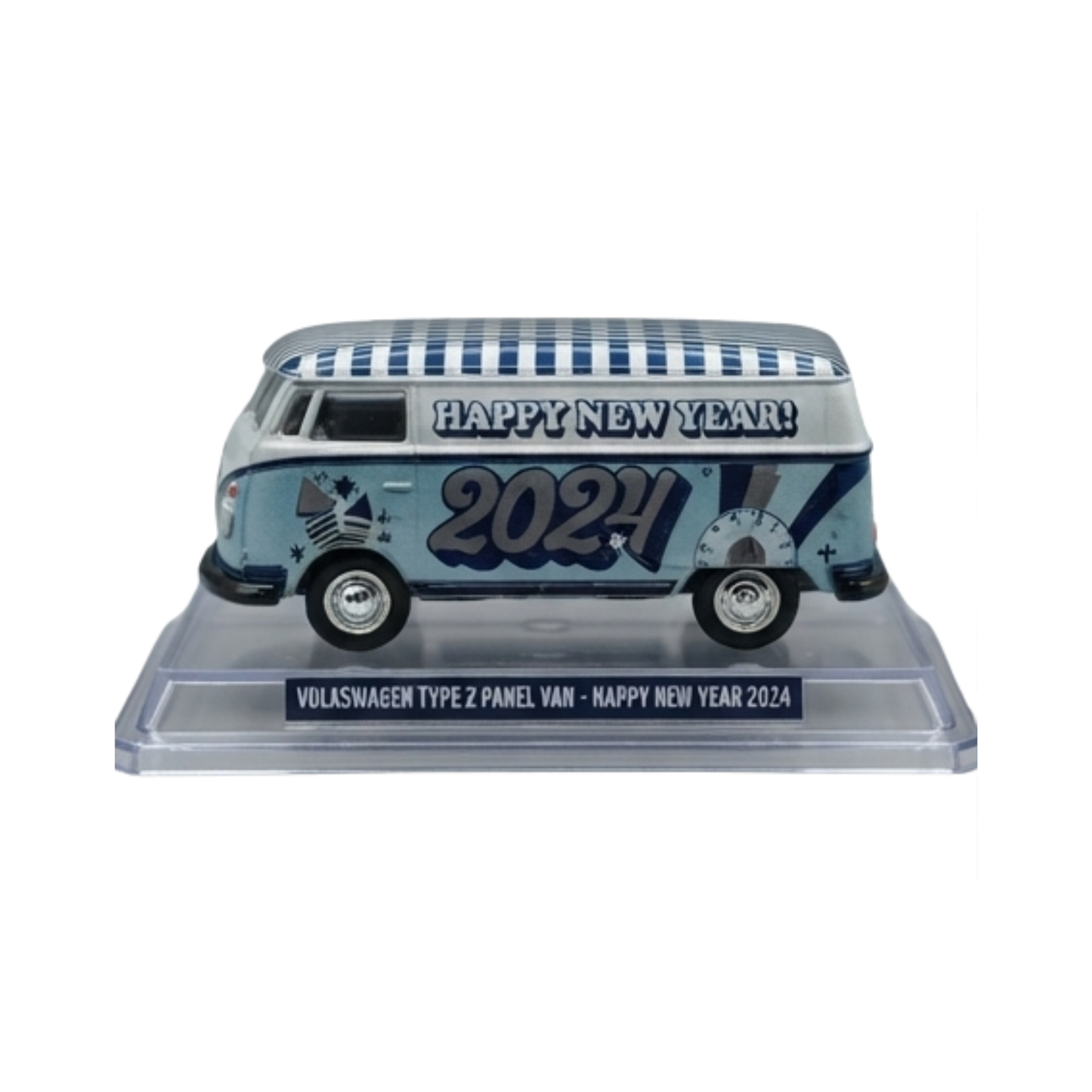 2024 Happy New Year Volkswagen Type 2 Panel Van | Hobby - GreenLight 1:64 Scale