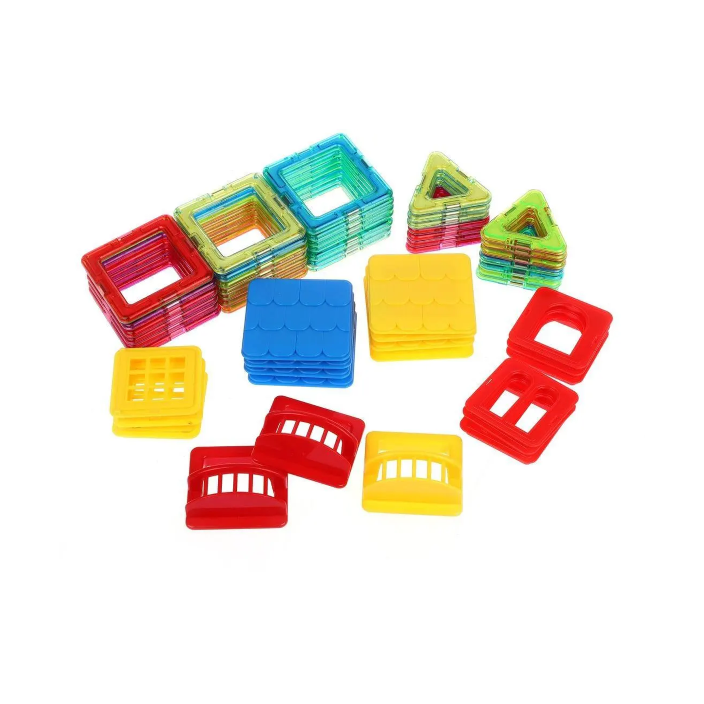 3D Intellect Magnetic Building Tiles (54 Pieces) - Xinlebei Edition