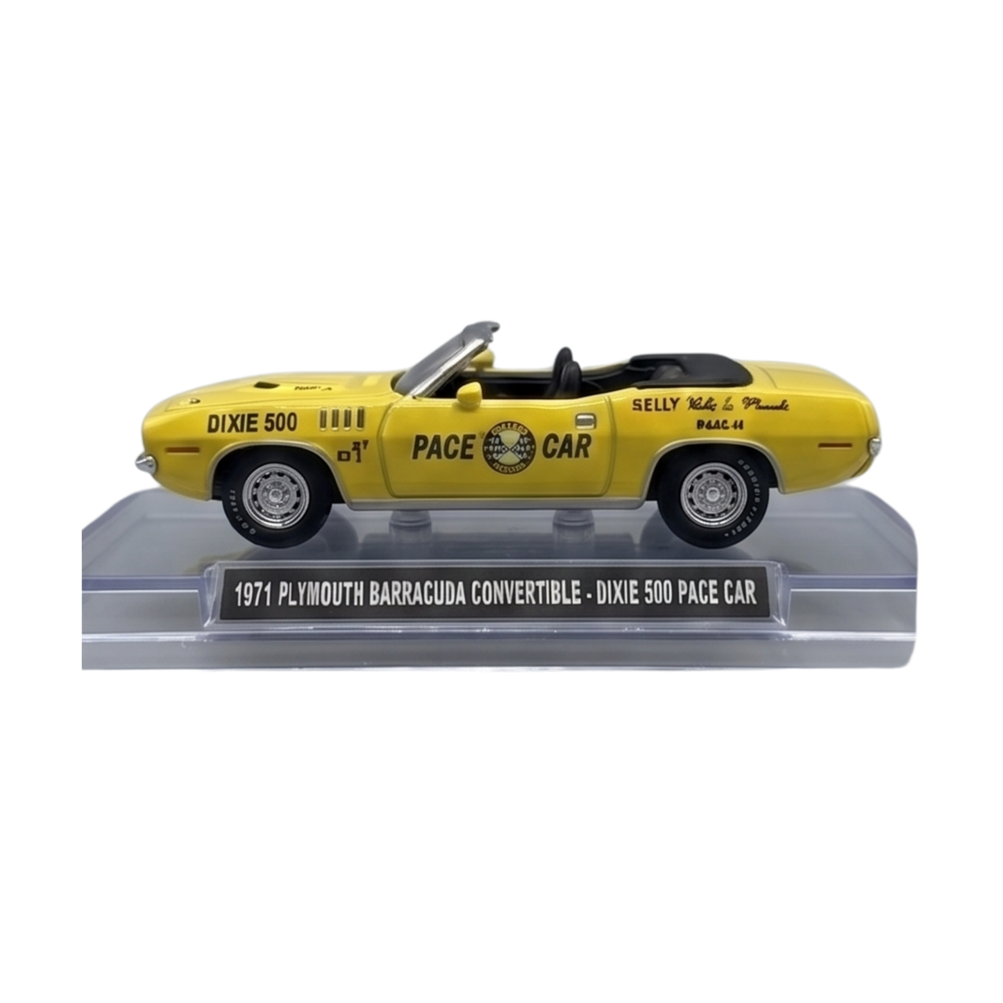 1971 Plymouth Barracuda Convertible | Dixie 500 Pace Car] - GreenLight 1:64 Scale