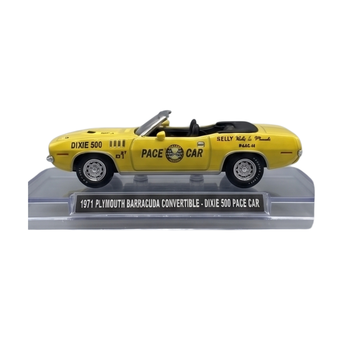 1971 Plymouth Barracuda Convertible | Dixie 500 Pace Car] - GreenLight 1:64 Scale