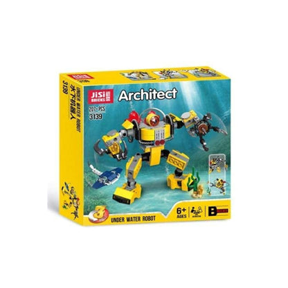 Architect - Underwater Robot Building Kit (207+ Pieces) - Jisi Bricks Edition