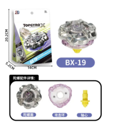 Topgyro X - High Performance Battling Top Game (BX-19 Rhino Horn 3-80S / Dran Dagger Deck Set Variant)