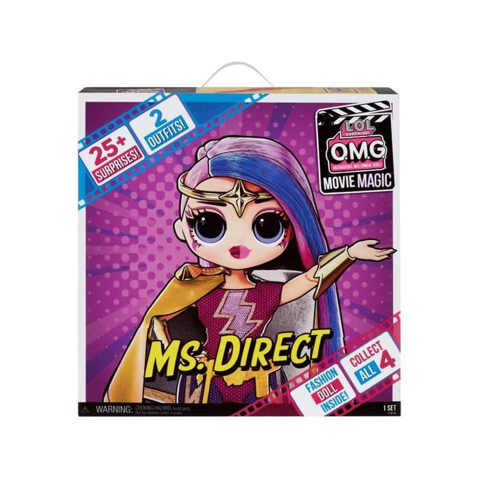 L.O.L. Surprise! O.M.G. Movie Magic Ms. Direct Fashion Doll – 25+ Surprises with 2 Outfits