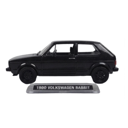 Vintage 1980 VW Rabbit "Black Bandit" – Limited Edition Die-Cast Hatchback