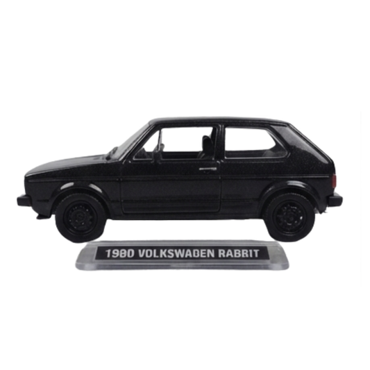 Vintage 1980 VW Rabbit "Black Bandit" – Limited Edition Die-Cast Hatchback