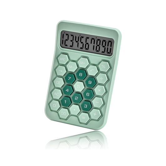 Karuida 12-Digit Basic Desktop Calculator – Vibrant Green, Portable & Efficient