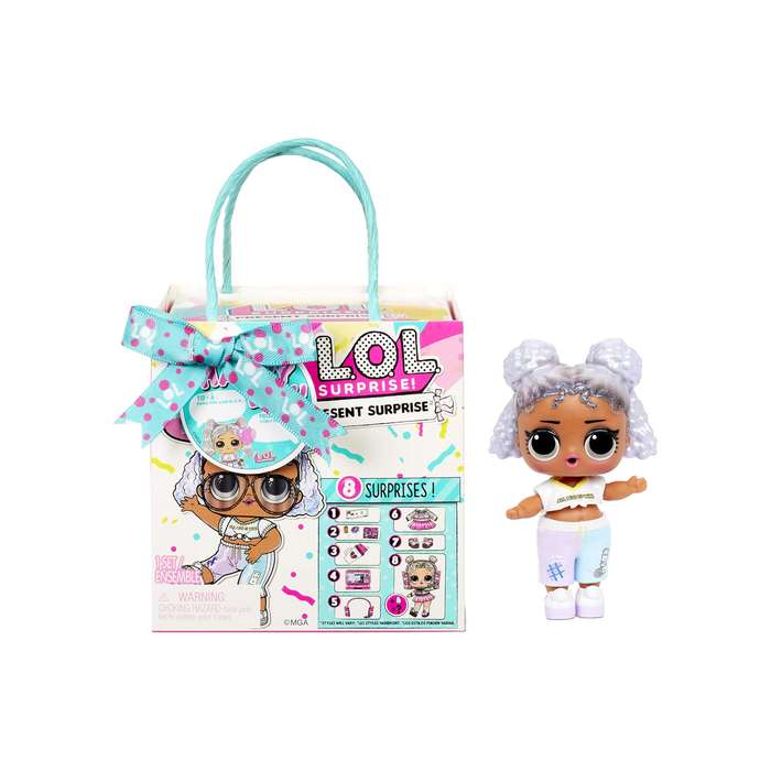 L.O.L. Surprise! Present Surprise Series Doll with 8 Surprises & Gift Bag Package