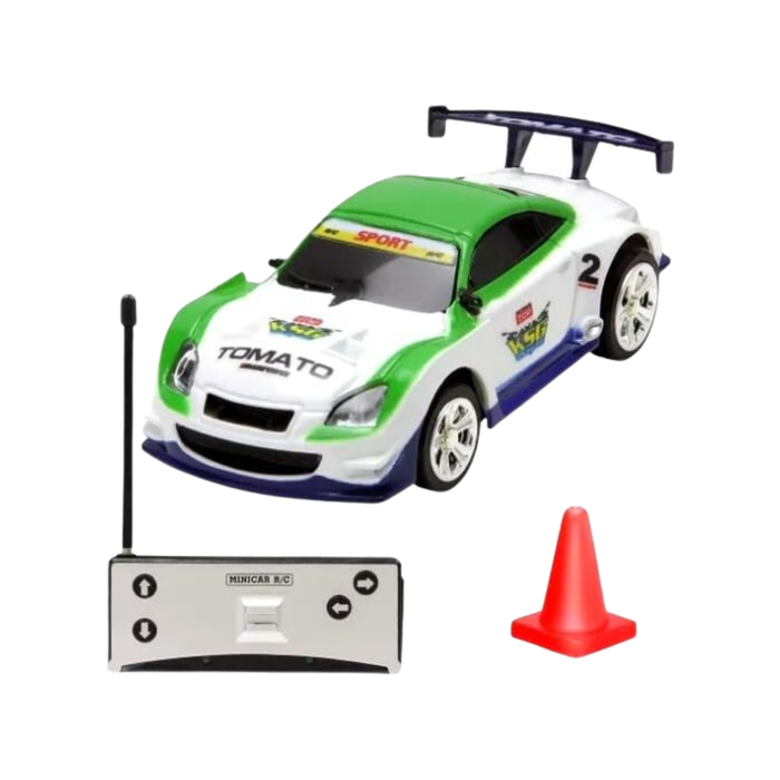 Create Toys / Shen Qi Wei 2006C 1:64 Scale Tomato Sport Mini RC Car (White & Green)