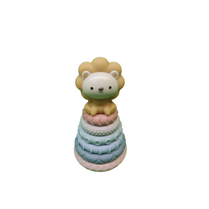 Stacked Circle Early Learning Toy – Interactive Animal Stacking Rings for Cognitive Development
