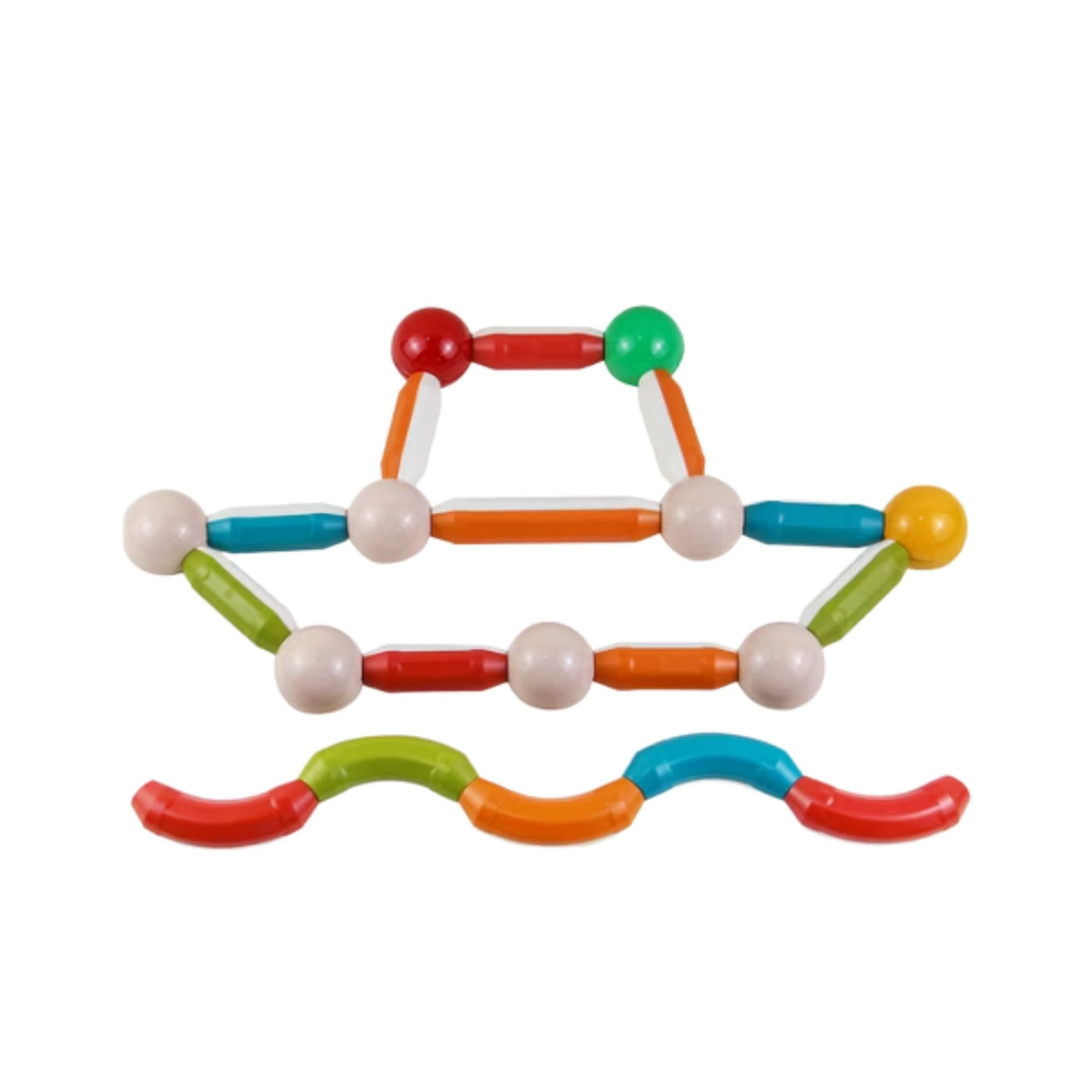 Magnetic Bar and Balls - STEM Construction Set (54 Pieces) - Smart Pocket Edition