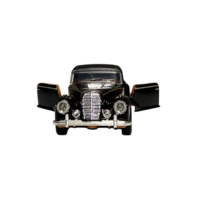 Classic Vintage Coupe Die-Cast Car Model 1:32 Scale – Black Collectible Retro Car