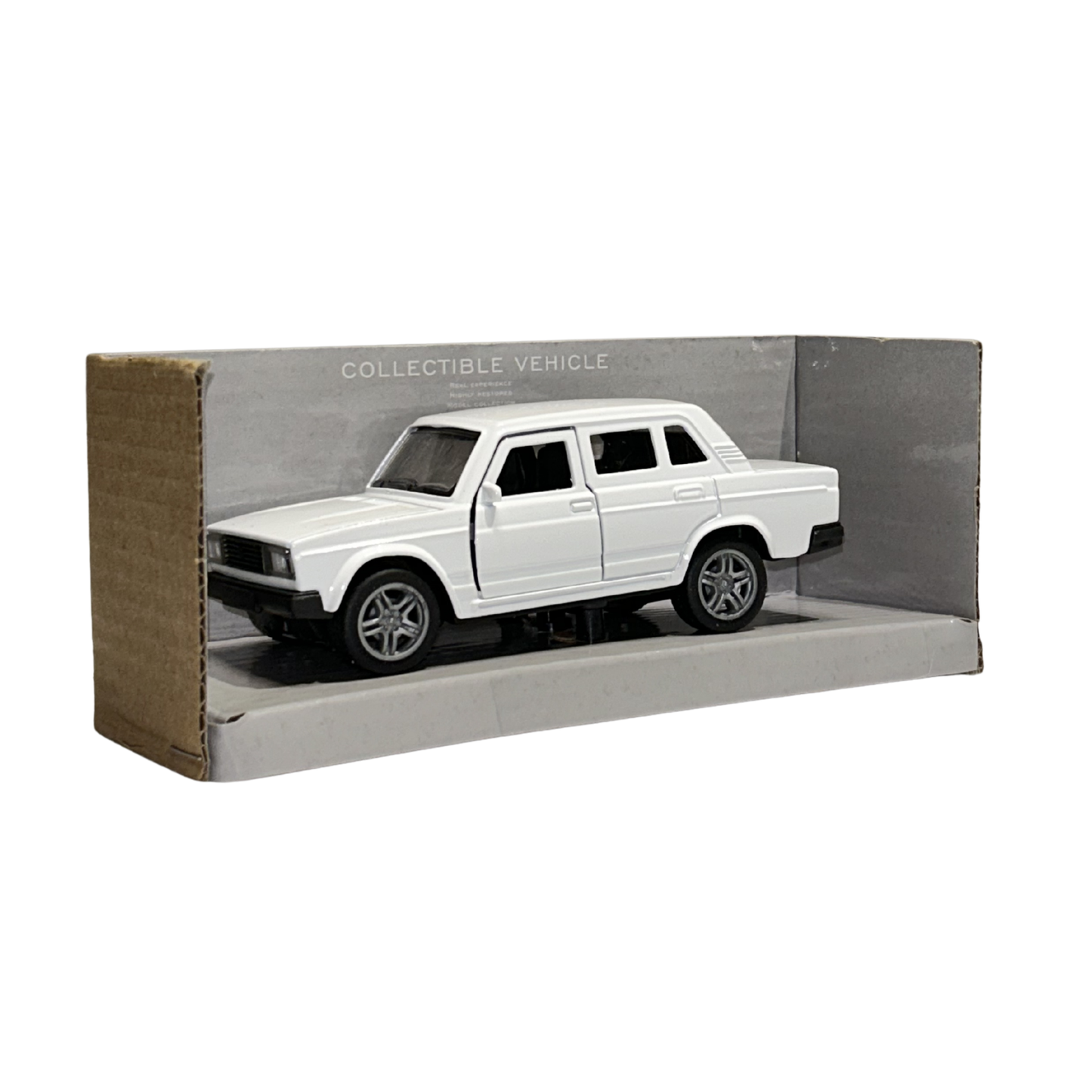Classic Sedan Die-Cast Car Model 1:32 Scale – White Collectible Vintage Car Toy