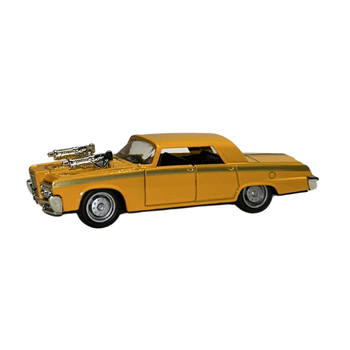 Yellow Hot Rod Classic Die-Cast Car Model 1:32 Scale for Kids & Collectors