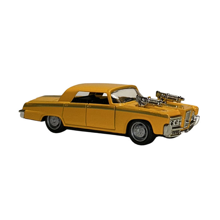 Yellow Hot Rod Classic Die-Cast Car Model 1:32 Scale for Kids & Collectors