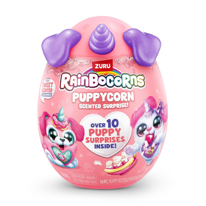 Rainbocorns Puppycorn Poodle Scent Surprise – Scented Puppy Plush with Surprise Accessories by ZURU