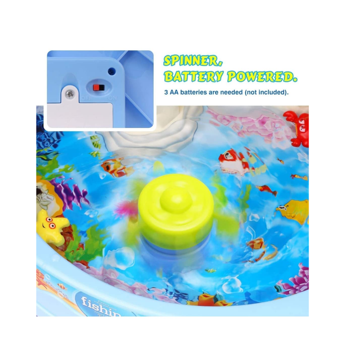 Water Paradise Fishing Game Table – Interactive 25-Piece Water Play Set for Kids (Ages 3+)