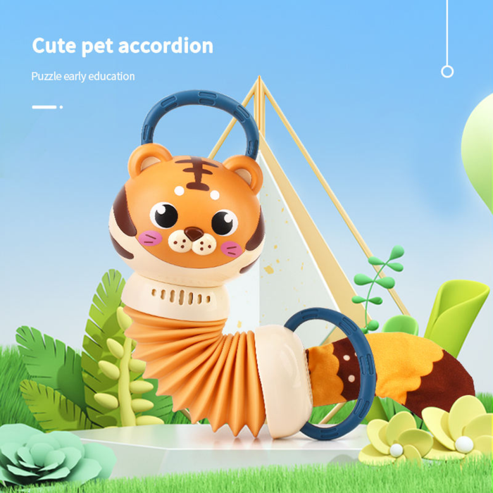 Funny Tiger Accordion Organ – Interactive Musical Instrument Toy for Toddlers (18M+)