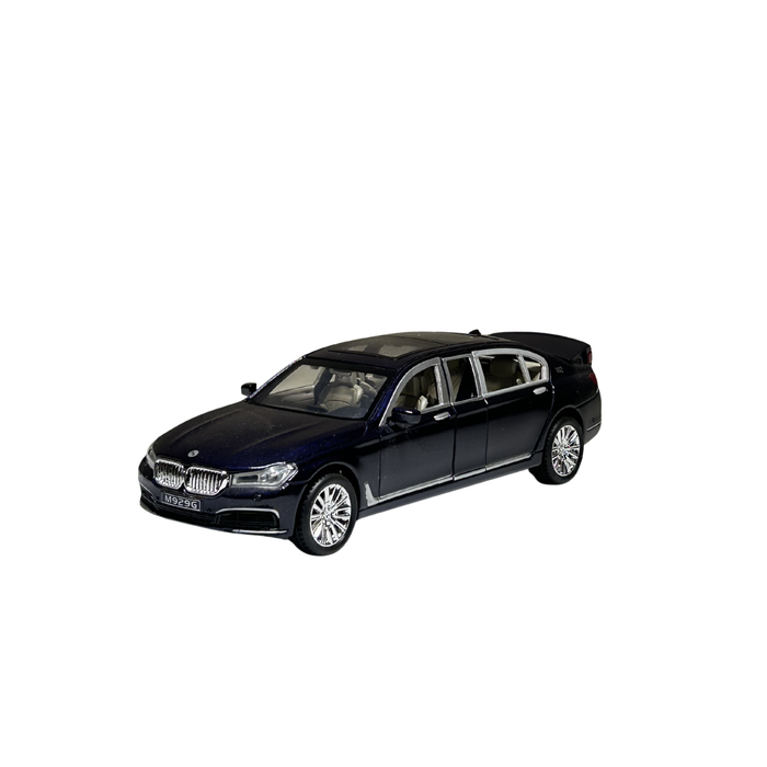 Black Luxury Sedan Die-Cast Metal Model Car with Opening Doors – 1:24 Scale