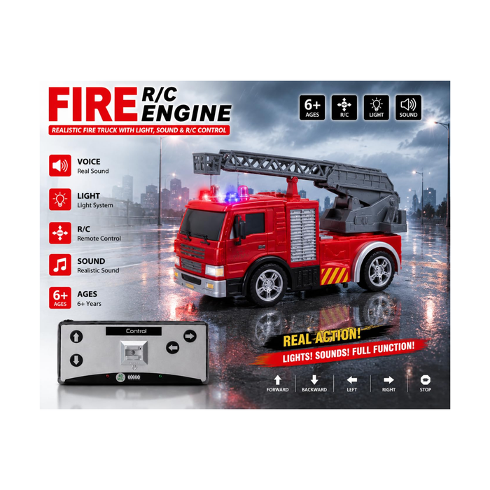 Create Toys / Shen Qi Wei 1:64 Scale Fire Engine Ladder Truck