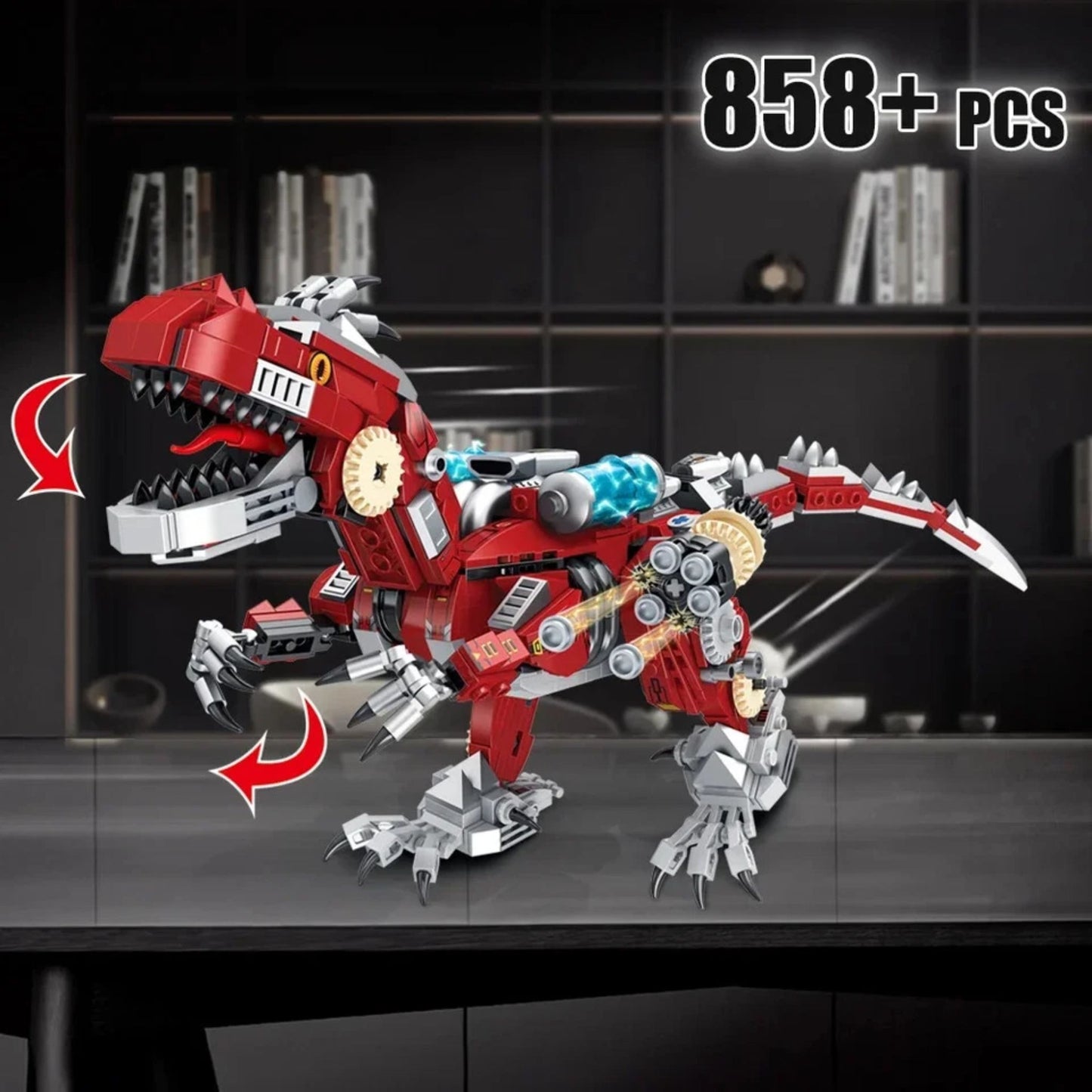 Mechanics Dinosaurs - STEM Building Kit (858+ Pieces) - LWCK Edition