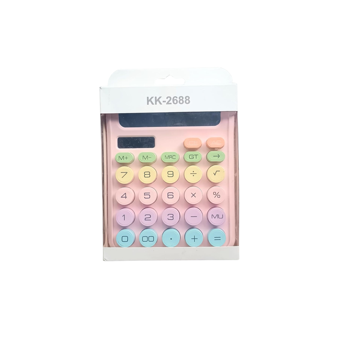 Karuida 12-Digit Basic Desktop Calculator – Trendy Pink, Stylish & Efficient
