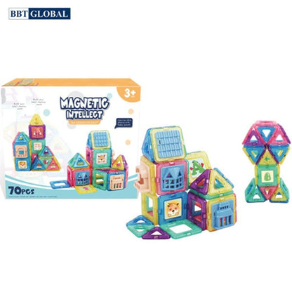 Magnetic Intellect - STEM Magnetic Building Set (70 Pieces) - Xinlebei Edition