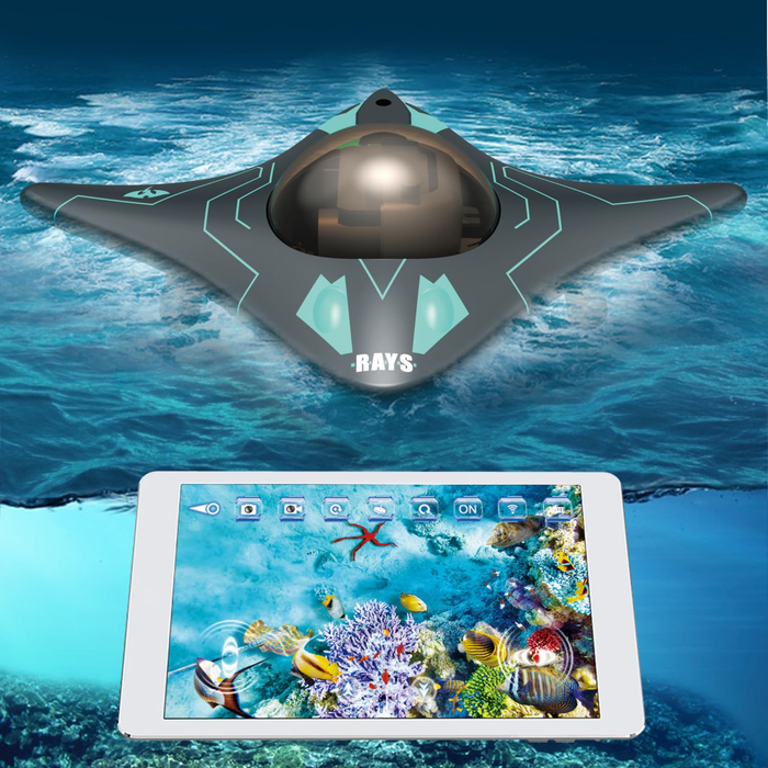 Happy Cow I-Spy Rays Wi-Fi FPV RC Drone – App-Controlled Flying Disc UFO