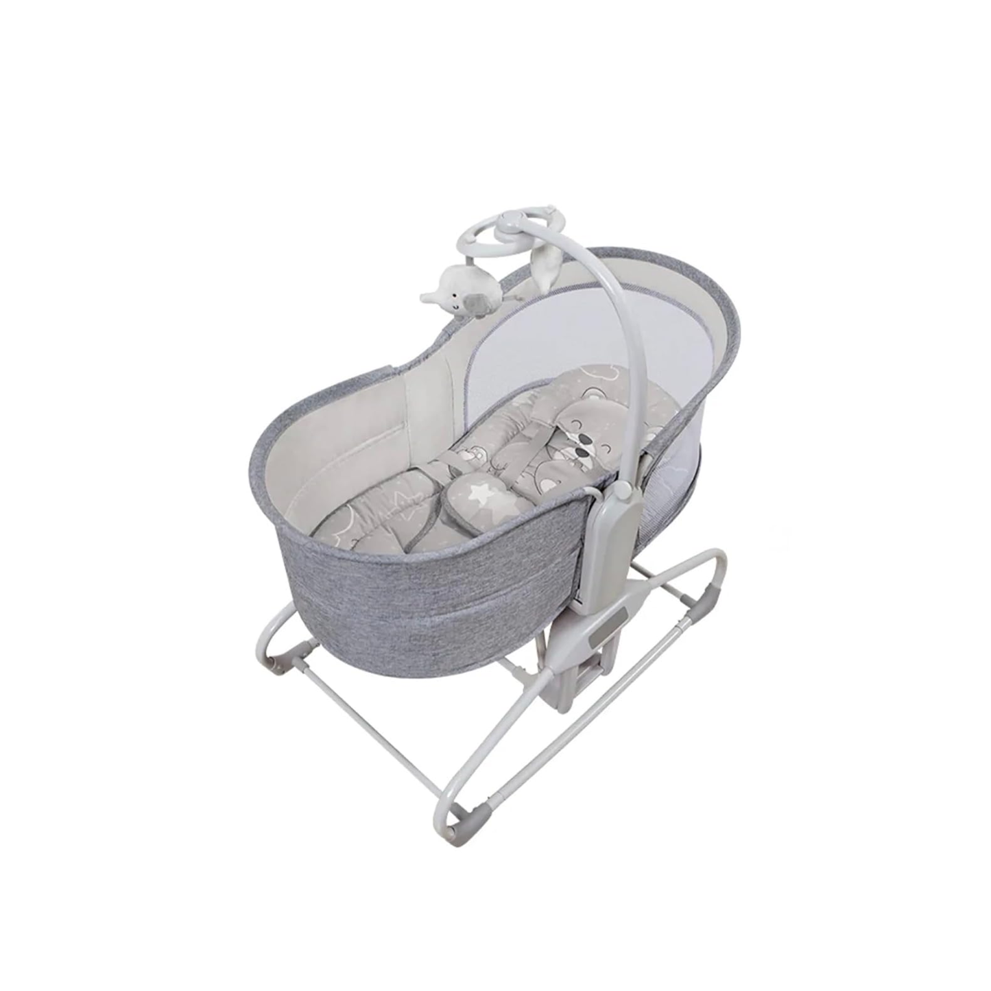 Mastela Deluxe Multi-Functional Bassinet – Premium Comfort in Sophisticated Light Grey