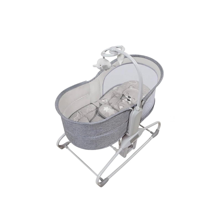 Mastela Deluxe Multi-Functional Bassinet – Premium Comfort in Sophisticated Light Grey