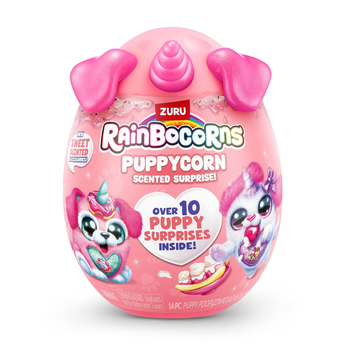Rainbocorns Puppycorn Schnauzer Scent Surprise – Scented Plush Toy with Surprise Accessories