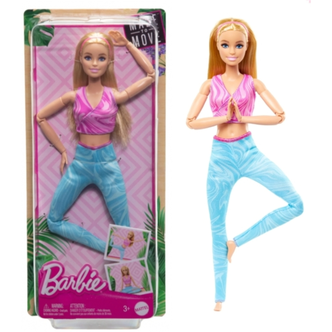 BARBE Made To Move Fashion Doll (22 Bendable "Joints")