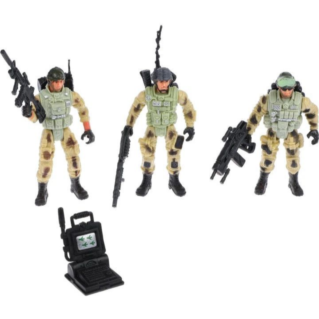 Elite Heroes SWAT Action Figure Playset (6-Pack Commando Set with Tactical Gear)