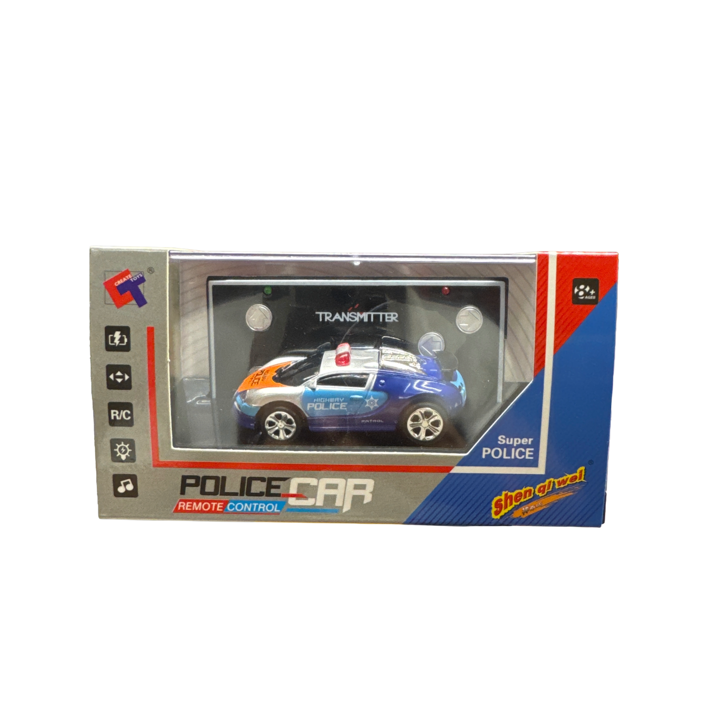 Create Toys / Shen Qi Wei 2006D 1:64 Scale Bugatti Police Car