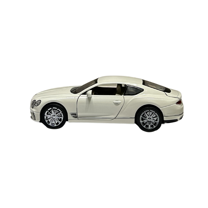 Luxury White Sports Coupe 1:24 Scale Die-Cast Model Car with Sound & Light Effects