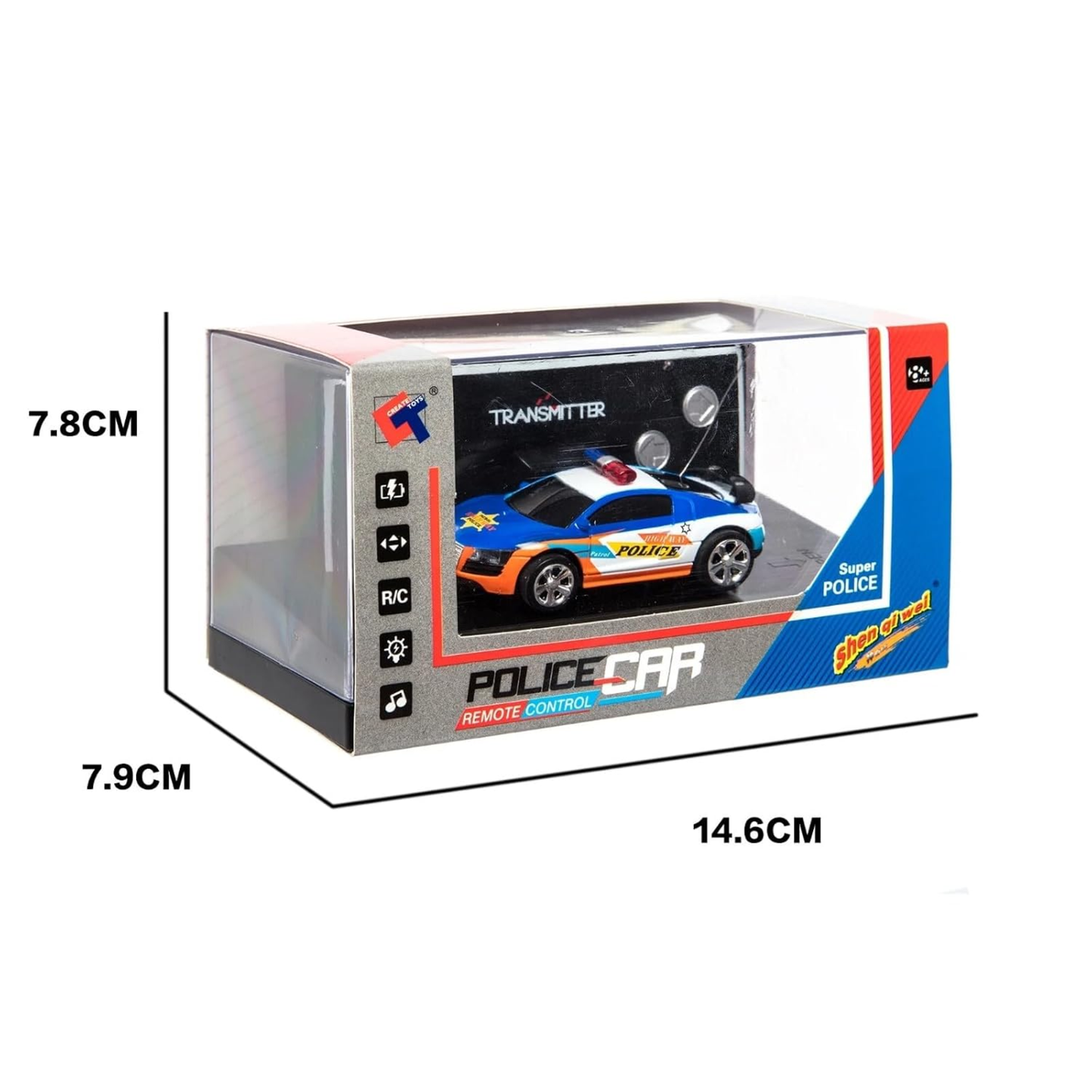 Create Toys / Shen Qi Wei 2006D 1:64 Scale Audi Police Car