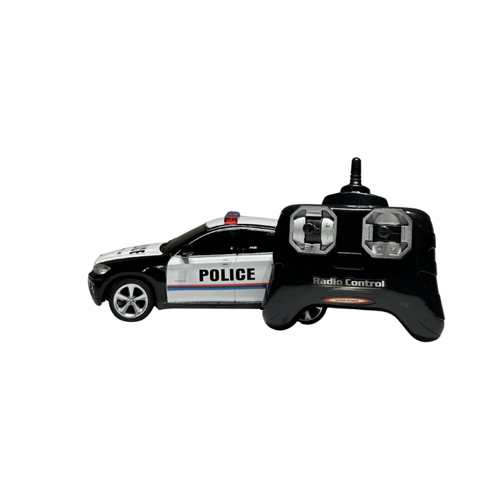 BMW X6 Police RC Car 1:24 Scale – Full Function Remote Control SUV with Lights