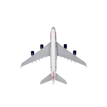 British Airways Airbus A380 Die-Cast Airplane Model with Display Stand