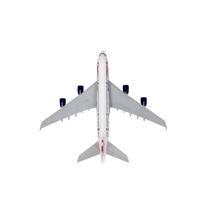British Airways Airbus A380 Die-Cast Airplane Model with Display Stand